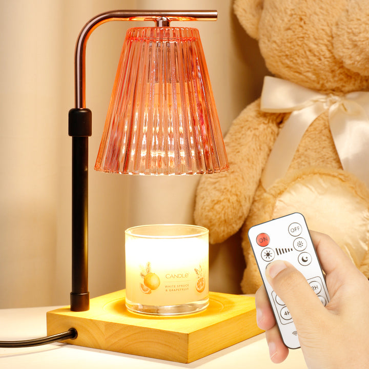 Remote controlled candle warmer lamp