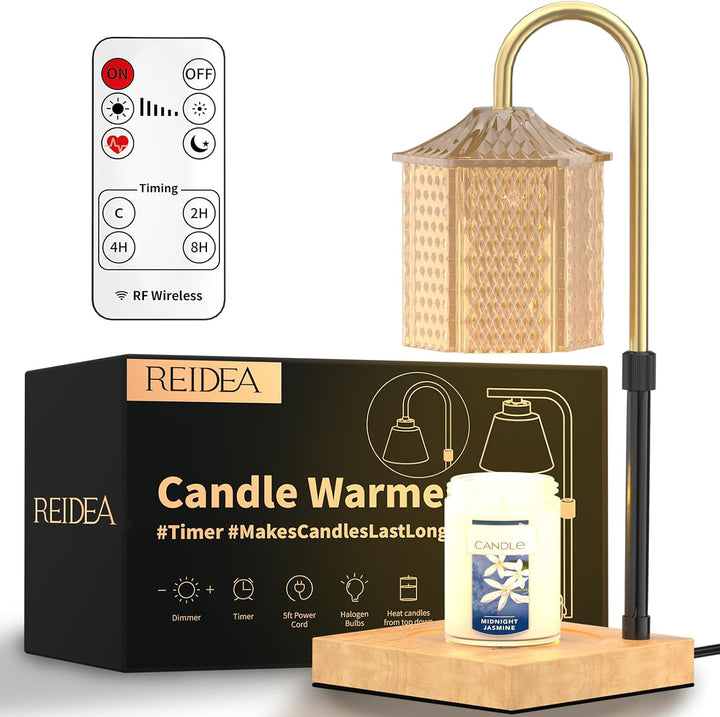 REIDEA TW1 Candle Lamp Warmer, Champagne Gold